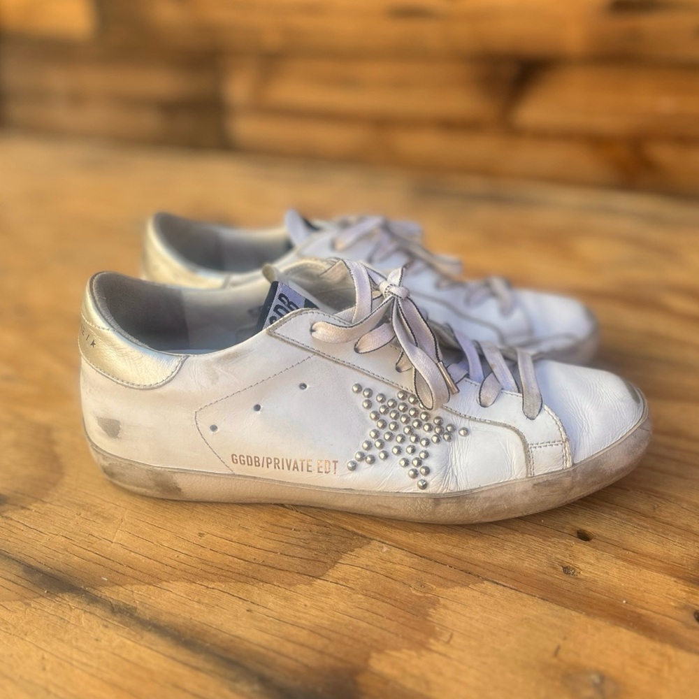 GOLDEN GOOSE | Classic Leather Lace Up Sneakers 38 US 8